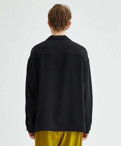 city(シティ)の「GEORGETTE OPEN COLLAR L/S SHIRTS(シャツ/ブラウス・メンズ・ブラック/ライトグレー/ダークグリーン/インディゴブルー・1/2)」の20枚目の写真