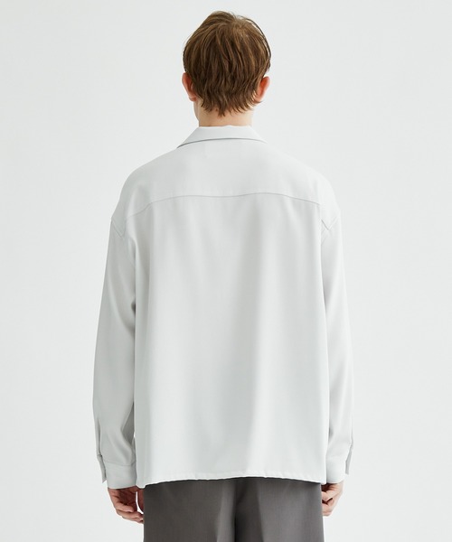 city(シティ)の「GEORGETTE OPEN COLLAR L/S SHIRTS(シャツ/ブラウス・メンズ・ブラック/ライトグレー/ダークグリーン/インディゴブルー・1/2)」の9枚目の写真