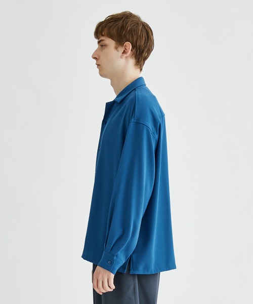 city(シティ)の「GEORGETTE OPEN COLLAR L/S SHIRTS(シャツ/ブラウス・メンズ・ブラック/ライトグレー/ダークグリーン/インディゴブルー・1/2)」の15枚目の写真