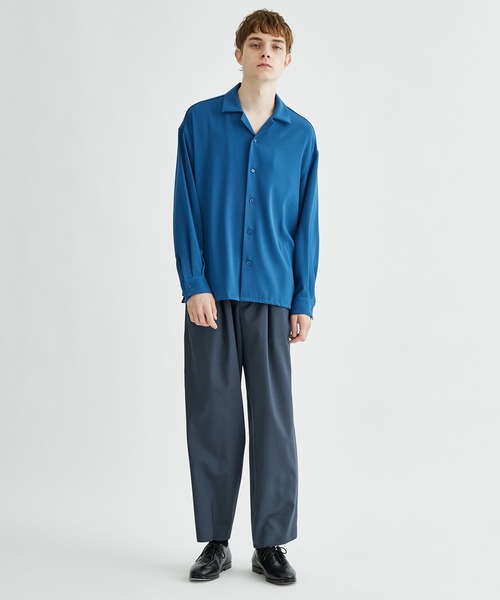 city(シティ)の「GEORGETTE OPEN COLLAR L/S SHIRTS(シャツ/ブラウス・メンズ・ブラック/ライトグレー/ダークグリーン/インディゴブルー・1/2)」の18枚目の写真