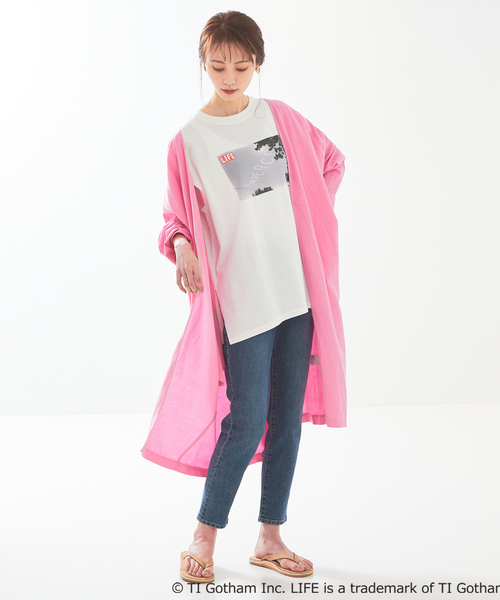 abahouse mavie（アバハウスマヴィ）の「レーヨンリネントッパー（ステンカラーコート・レディース・ブラック/ベージュ/ピンク/グリーン・フリー）」の22枚目の写真