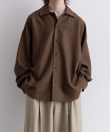 CASPER JOHN | Imitation wool huge shirts/イミテーションウールヒュージシャツ(シャツ/ブラウス)