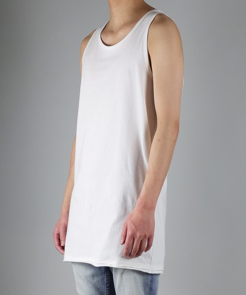 NUMBER (N)INE（ナンバーナイン）の「NUMBER (N)INE / ナンバーナイン HIGH GAUGE COTTON LONG TANK TOP/ハイゲージ度詰コットン天竺 カットオフ ロングタンクトップ（タンクトップ・メンズ・ブラック/ホワイト/グレー・4/3/2）」の11枚目の写真