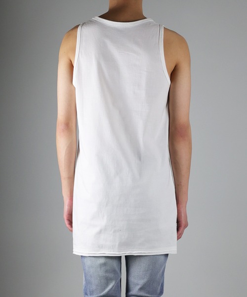 NUMBER (N)INE（ナンバーナイン）の「NUMBER (N)INE / ナンバーナイン HIGH GAUGE COTTON LONG TANK TOP/ハイゲージ度詰コットン天竺 カットオフ ロングタンクトップ（タンクトップ・メンズ・ブラック/ホワイト/グレー・4/3/2）」の13枚目の写真
