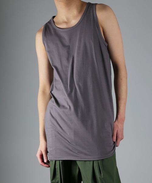NUMBER (N)INE（ナンバーナイン）の「NUMBER (N)INE / ナンバーナイン HIGH GAUGE COTTON LONG TANK TOP/ハイゲージ度詰コットン天竺 カットオフ ロングタンクトップ（タンクトップ・メンズ・ブラック/ホワイト/グレー・4/3/2）」の17枚目の写真