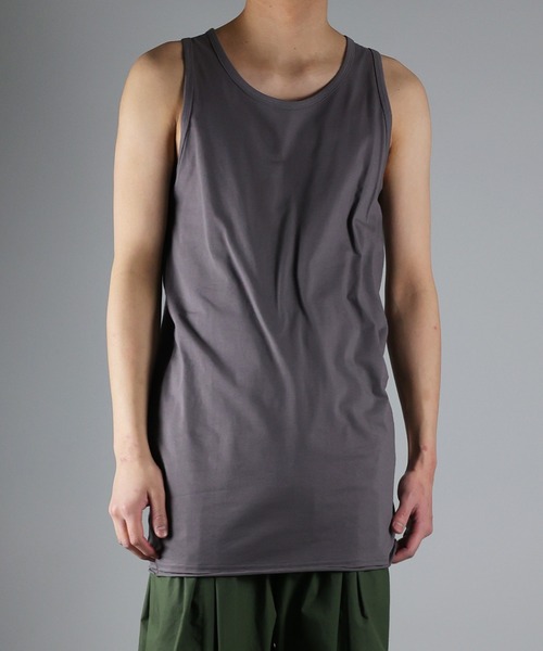 NUMBER (N)INE（ナンバーナイン）の「NUMBER (N)INE / ナンバーナイン HIGH GAUGE COTTON LONG TANK TOP/ハイゲージ度詰コットン天竺 カットオフ ロングタンクトップ（タンクトップ・メンズ・ブラック/ホワイト/グレー・4/3/2）」の18枚目の写真
