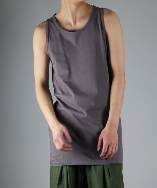 NUMBER (N)INE（ナンバーナイン）の「NUMBER (N)INE / ナンバーナイン HIGH GAUGE COTTON LONG TANK TOP/ハイゲージ度詰コットン天竺 カットオフ ロングタンクトップ（タンクトップ・メンズ・ブラック/ホワイト/グレー・4/3/2）」の19枚目の写真