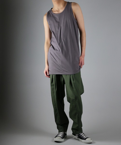 NUMBER (N)INE（ナンバーナイン）の「NUMBER (N)INE / ナンバーナイン HIGH GAUGE COTTON LONG TANK TOP/ハイゲージ度詰コットン天竺 カットオフ ロングタンクトップ（タンクトップ・メンズ・ブラック/ホワイト/グレー・4/3/2）」の21枚目の写真