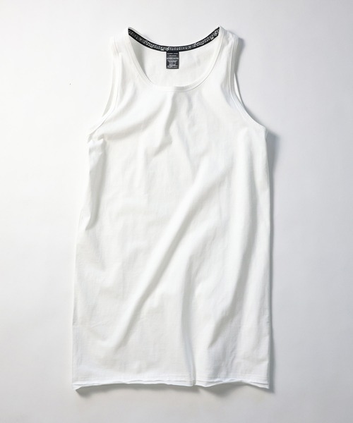 NUMBER (N)INE（ナンバーナイン）の「NUMBER (N)INE / ナンバーナイン HIGH GAUGE COTTON LONG TANK TOP/ハイゲージ度詰コットン天竺 カットオフ ロングタンクトップ（タンクトップ・メンズ・ブラック/ホワイト/グレー・4/3/2）」の4枚目の写真
