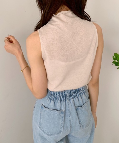 OLIVE des OLIVE(オリーブデオリーブ)の「メロウノースリインナー(Tシャツ/カットソー・レディース・ブラック/ベージュ/オフホワイト/サックスブルー/イエロー・FREE)」の15枚目の写真