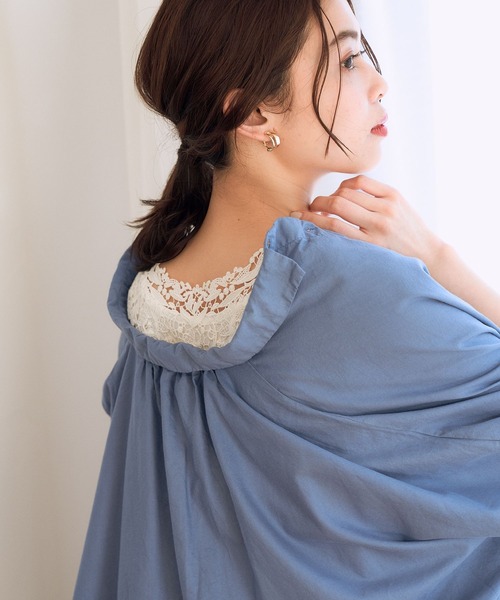 studio CLIP（スタディオクリップ）の「2WAYレースタンクトップ（タンクトップ・レディース・ホワイト/イエロー/ブルー/スモーク/その他8/その他7/オリーブ/アイボリー/オフホワイト・MEDIUM/LARGE/X-LARGE/XX-LARGE/XXX-LARGE）」の2枚目の写真