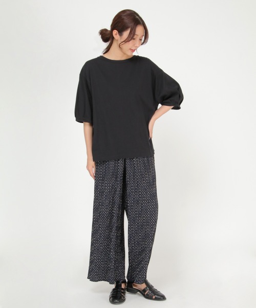 ikka（イッカ）の「【Sサイズ WEB限定】コットンUSAバックシャンプルオーバー（Tシャツ/カットソー・レディース・オフホワイト/ブルー/その他1/その他4/ブラック・S/M/L）」の20枚目の写真