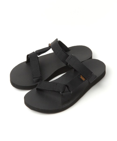 Teva(テバ)の「【Teva(テバ)】UNIVERSAL SLIDE(サンダル・レディース・ブラック/ライトグリーン・23/24)」の2枚目の写真