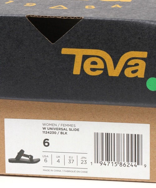 Teva(テバ)の「【Teva(テバ)】UNIVERSAL SLIDE(サンダル・レディース・ブラック/ライトグリーン・23/24)」の12枚目の写真