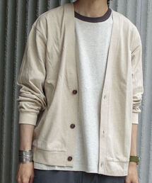 GLOSTER | 【GLOSTER/グロスター】リネン混バルーン袖 ルーズフィットカーディガン(カーディガン/ボレロ)