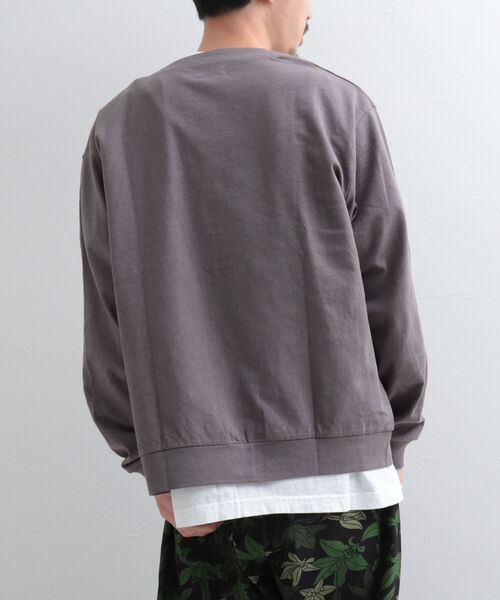 GLOSTER(グロスター)の「【GLOSTER/グロスター】リネン混バルーン袖 ルーズフィットカーディガン(カーディガン/ボレロ・メンズ・ライトパープル/チャコールグレー/アイボリー・L/M)」の17枚目の写真