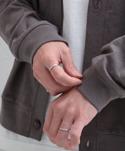 GLOSTER(グロスター)の「【GLOSTER/グロスター】リネン混バルーン袖 ルーズフィットカーディガン(カーディガン/ボレロ・メンズ・ライトパープル/チャコールグレー/アイボリー・L/M)」の10枚目の写真