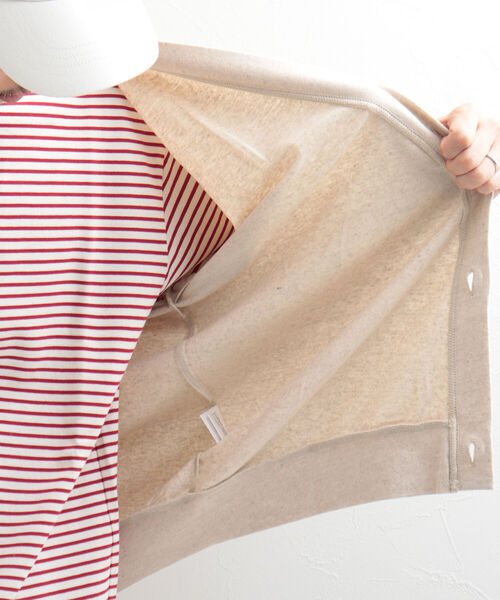 GLOSTER(グロスター)の「【GLOSTER/グロスター】リネン混バルーン袖 ルーズフィットカーディガン(カーディガン/ボレロ・メンズ・ライトパープル/チャコールグレー/アイボリー・L/M)」の19枚目の写真