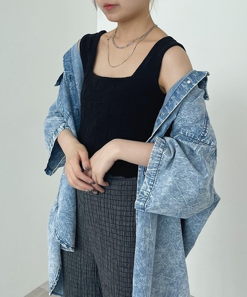 PAGEBOY（ページボーイ）の「デニムオーバーシャツ（シャツ/ブラウス・レディース・ブラック系その他/ブルー系その他/インディゴブルー・FREE）」の13枚目の写真