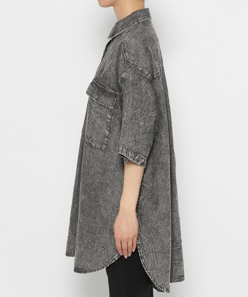 PAGEBOY（ページボーイ）の「デニムオーバーシャツ（シャツ/ブラウス・レディース・ブラック系その他/ブルー系その他/インディゴブルー・FREE）」の10枚目の写真
