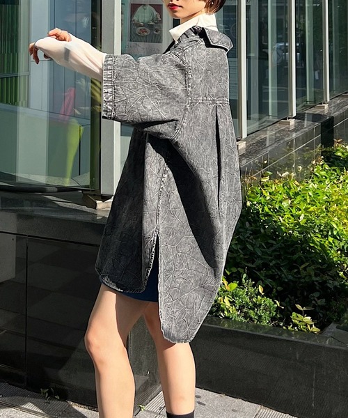 PAGEBOY（ページボーイ）の「デニムオーバーシャツ（シャツ/ブラウス・レディース・ブラック系その他/ブルー系その他/インディゴブルー・FREE）」の8枚目の写真