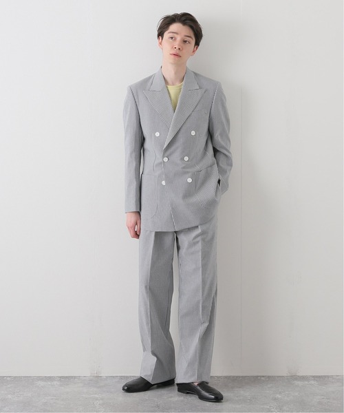 renoma（レノマ）の「【renoma PARIS / レノマ】別注 シアサッカー セミフレアパンツ（その他パンツ・メンズ・ライトグレー・48/46/44）」の3枚目の写真