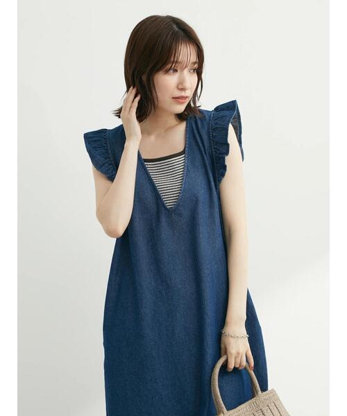 Sugar spoon(シュガースプーン)の「・SUGAR SPOON ボーダーリブニットタンク(タンクトップ・レディース・ブラック/ベージュ/ブラウン/イエロー/グリーン/テラコッタ・FREE)」の11枚目の写真