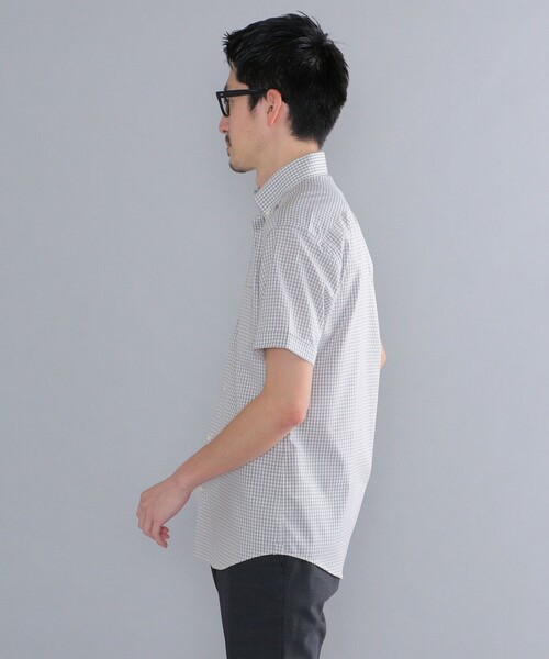 SHIPS（シップス）の「SHIPS: ギンガムチェック 半袖 シャツ（Tシャツ/カットソー・メンズ・ネイビー/グレー・SMALL/MEDIUM/LARGE/X-LARGE）」の14枚目の写真