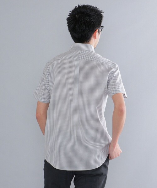SHIPS（シップス）の「SHIPS: ギンガムチェック 半袖 シャツ（Tシャツ/カットソー・メンズ・ネイビー/グレー・SMALL/MEDIUM/LARGE/X-LARGE）」の13枚目の写真