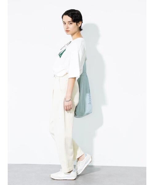 koe(コエ)の「カレッジプリント半袖Tシャツ*(Tシャツ/カットソー・レディース・グリーン/ブラック/ホワイト/ブルー・XL/M/L)」の13枚目の写真