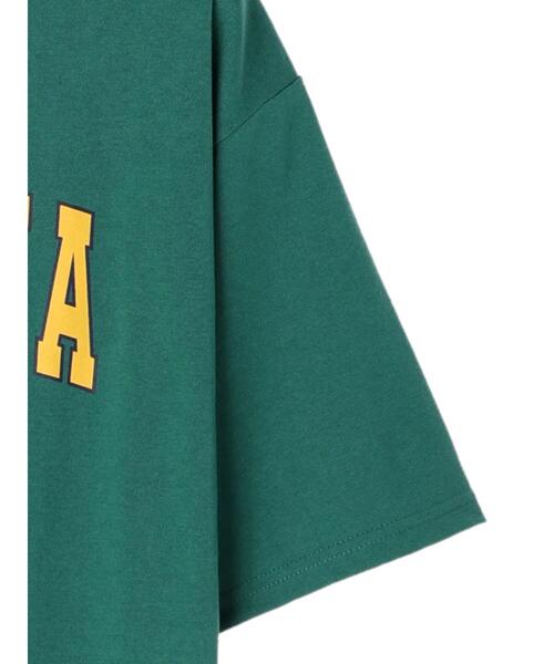 koe(コエ)の「カレッジプリント半袖Tシャツ*(Tシャツ/カットソー・レディース・グリーン/ブラック/ホワイト/ブルー・XL/M/L)」の6枚目の写真