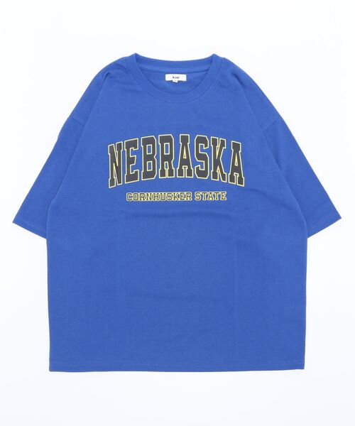 koe(コエ)の「カレッジプリント半袖Tシャツ*(Tシャツ/カットソー・レディース・グリーン/ブラック/ホワイト/ブルー・XL/M/L)」の19枚目の写真