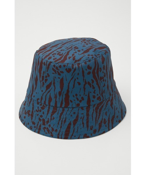 AZUL by moussy（アズールバイマウジー）の「ZEBRA PATTERN RV BUCKET HAT/ゼブラパターンRVバケットハット（ハット・レディース・ホワイト系その他/ブルー系その他・FREE）」の11枚目の写真