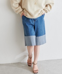 COLLAGE GALLARDAGALANTE | ハーフデニムパンツ/Q.anos/キュアノス(デニムパンツ)