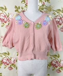 刺繍SSカーデ