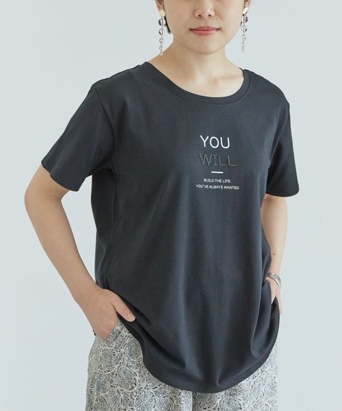 CRAFT STANDARD BOUTIQUE(クラフトスタンダードブティック)の「サスティナブルキャビアpt Tシャツ *(Tシャツ/カットソー・レディース・オフホワイト/ブルー/グリーン/レッド/ブラック・M/L)」の1枚目の写真