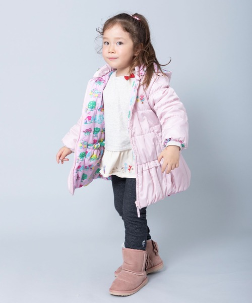 KP（ケーピー）の「森のmimiちゃん柄リバーシブルタフタ中綿ジャケット