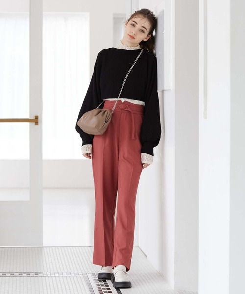 archives（アルシーヴ）の「ＢａｃｋオープンレースＴＯＰＳ（Tシャツ/カットソー・レディース・ブラック/アイボリー・MEDIUM）」の15枚目の写真