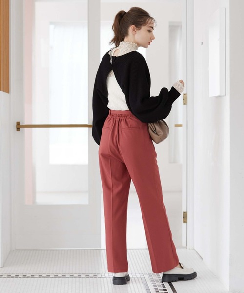 archives（アルシーヴ）の「ＢａｃｋオープンレースＴＯＰＳ（Tシャツ/カットソー・レディース・ブラック/アイボリー・MEDIUM）」の16枚目の写真