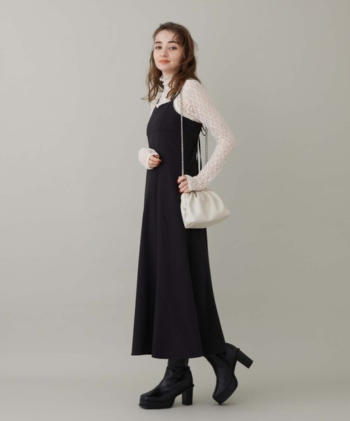 archives（アルシーヴ）の「ＢａｃｋオープンレースＴＯＰＳ（Tシャツ/カットソー・レディース・ブラック/アイボリー・MEDIUM）」の11枚目の写真