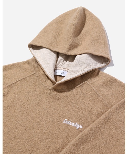 Saturdays NYC（サタデーズ ニューヨークシティ ）の「Elevated Sweat Pullover Hoodie（Tシャツ/カットソー・メンズ・ネイビー/ベージュ系その他・X-SMALL/S/M/L/XL）」の8枚目の写真