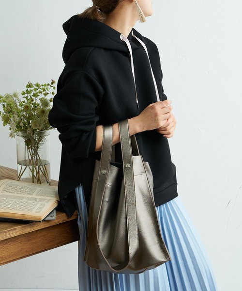 Pal collection（パルコレクション）の「2wayハンドルトート（トートバッグ・レディース・ブロンズ/グレー系その他/シルバー/ブルーグリーン・FREE）」の4枚目の写真