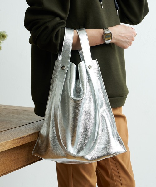Pal collection（パルコレクション）の「2wayハンドルトート（トートバッグ・レディース・ブロンズ/グレー系その他/シルバー/ブルーグリーン・FREE）」の3枚目の写真