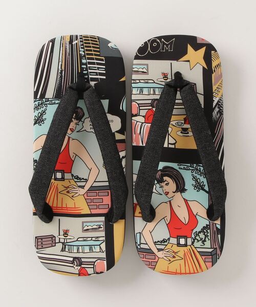 chumchum（チャムチャム）の「メンズ セッタトングサンダル（サンダル・メンズ・ダークネイビー/マルチ/ストライプ/ライトグレー/ネイビー/グレー/イエロー/カラフル・FREE）」の8枚目の写真