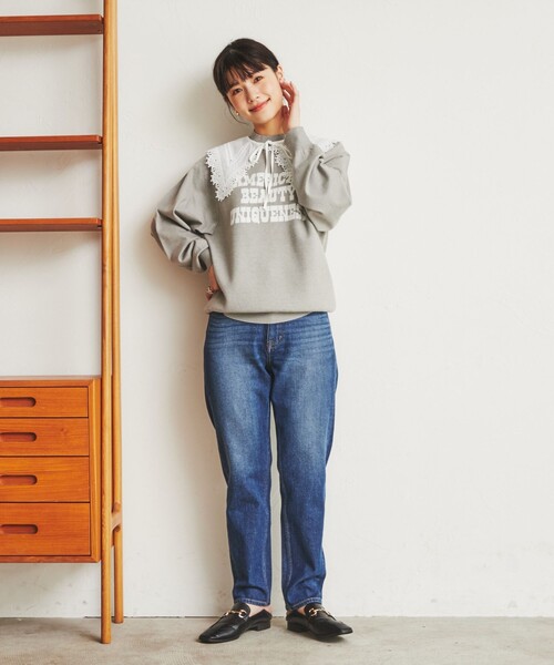 coen(コーエン)の「ヴィンテージライクレースカラー(付け襟・レディース・ホワイト/ブラック・FREE)」の7枚目の写真