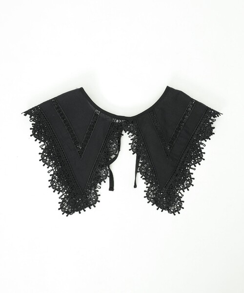 coen(コーエン)の「ヴィンテージライクレースカラー(付け襟・レディース・ホワイト/ブラック・FREE)」の12枚目の写真