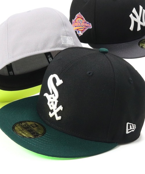 NEW ERA（ニューエラ）の「ニューエラキャップ 59FIFTY MLBサイドパッチネオンカラー ONSPOTZ別注（キャップ・メンズ・ホワイト系その他/グレー系その他/グレー/ブラック系その他5/ブラック/ブラック系その他3/ホワイト系その他2/ホワイト/ブラック系その他4/グレー系その他2/ブラック系その他/ブラック系その他2・7 1/4/7 3/4/7 1/2/7 3/8/8/7 5/8）」の10枚目の写真