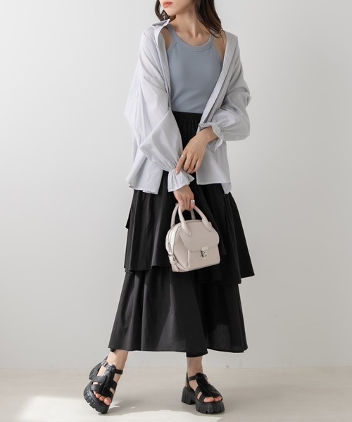 OLIVE des OLIVE(オリーブデオリーブ)の「ランダムティアードスカート(スカート・レディース・ピンク/ブラック/オフホワイト・FREE)」の10枚目の写真