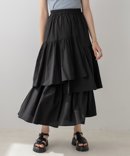 OLIVE des OLIVE(オリーブデオリーブ)の「ランダムティアードスカート(スカート・レディース・ピンク/ブラック/オフホワイト・FREE)」の13枚目の写真