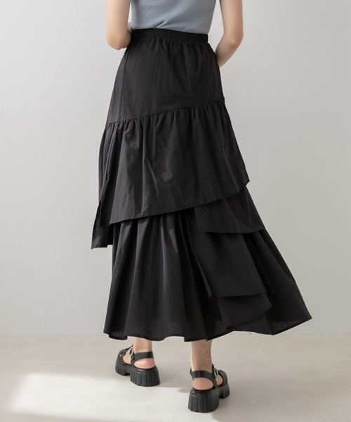 OLIVE des OLIVE(オリーブデオリーブ)の「ランダムティアードスカート(スカート・レディース・ピンク/ブラック/オフホワイト・FREE)」の15枚目の写真